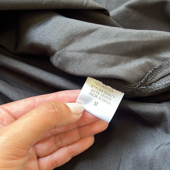 NWT LBLC The Label Amara Tie Front Collared Dress - Picture 9 of 12